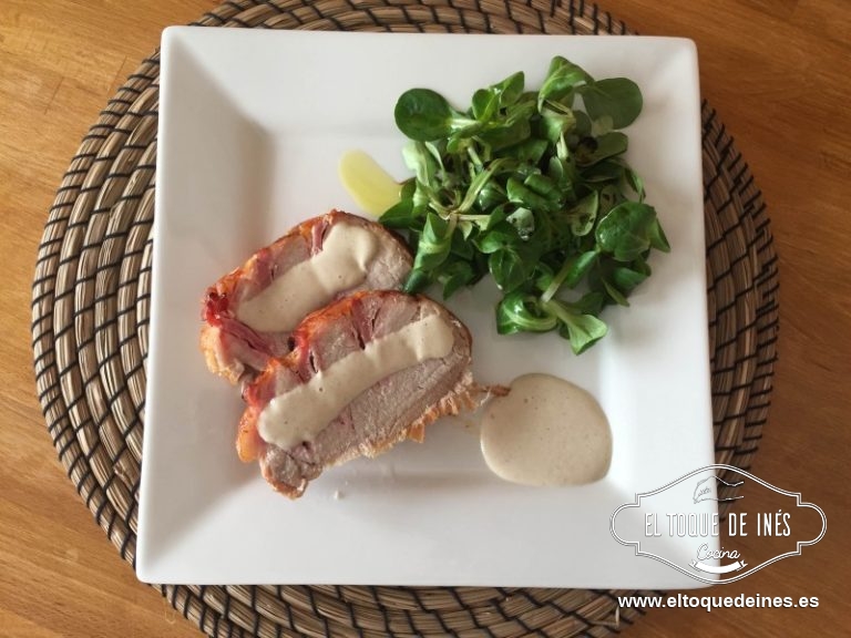 Y ya solo queda emplatar y disfrutar de este delicioso lomo.