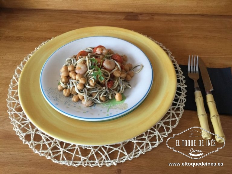 Ensalada tibia mar y tierra