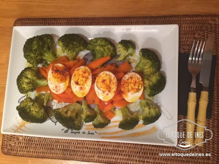Verduras al vapor acompañadas