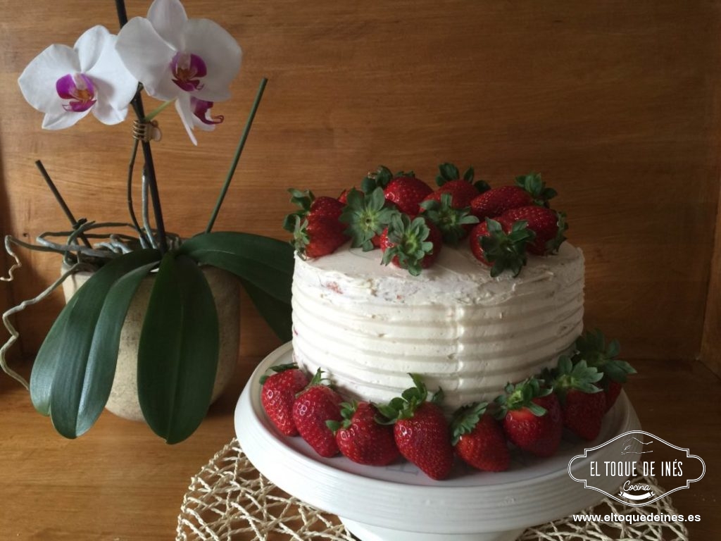 Tarta con fresas