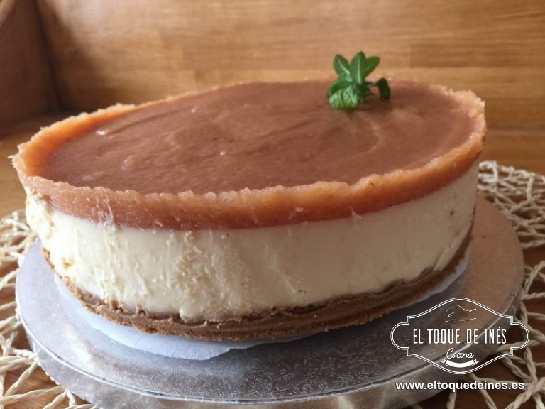 Tarta de queso y membrillo