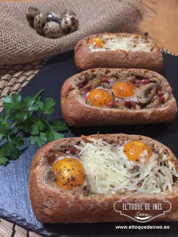 Metemos al horno durante unos 15 minutos para que los huevos se cocinen.