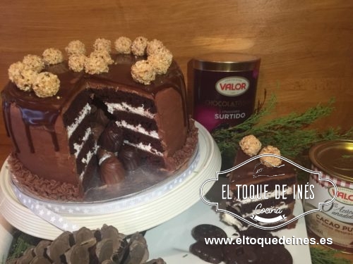 Tarta sorpresa de chocolate