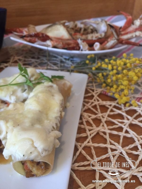 Y de 2º nos tomamos los deliciosos canelones.