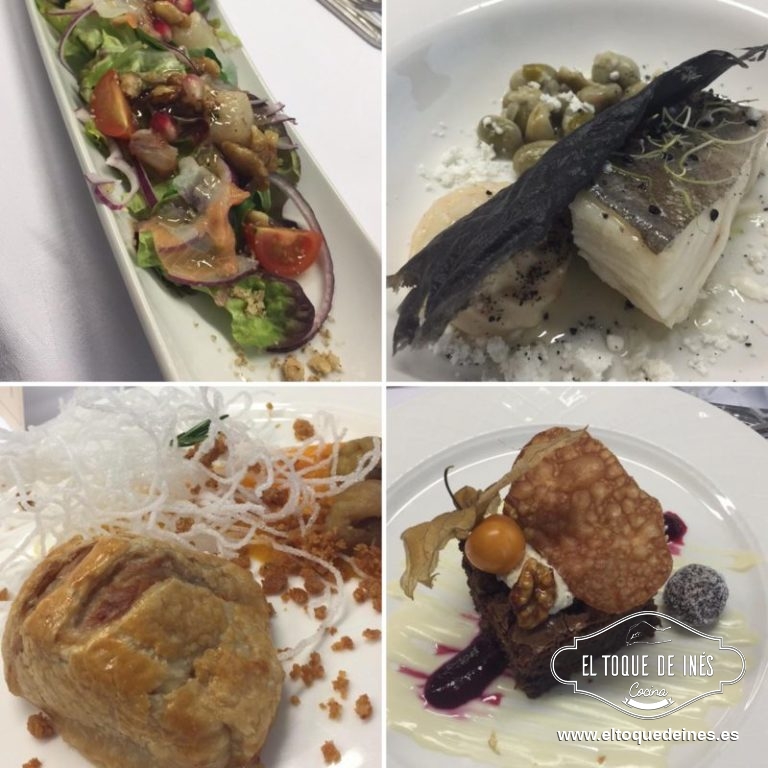 Ensalada, pescado, carne, postre... sin palabras! 