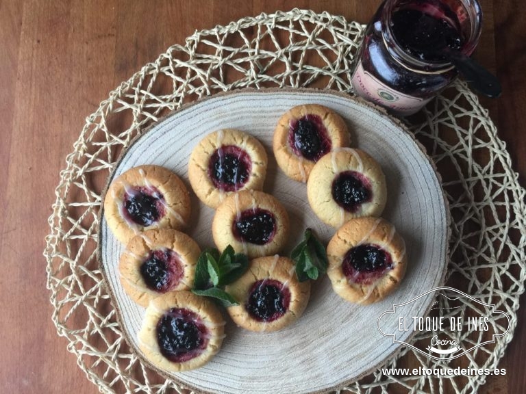 Galletas shortbread con mermelada
