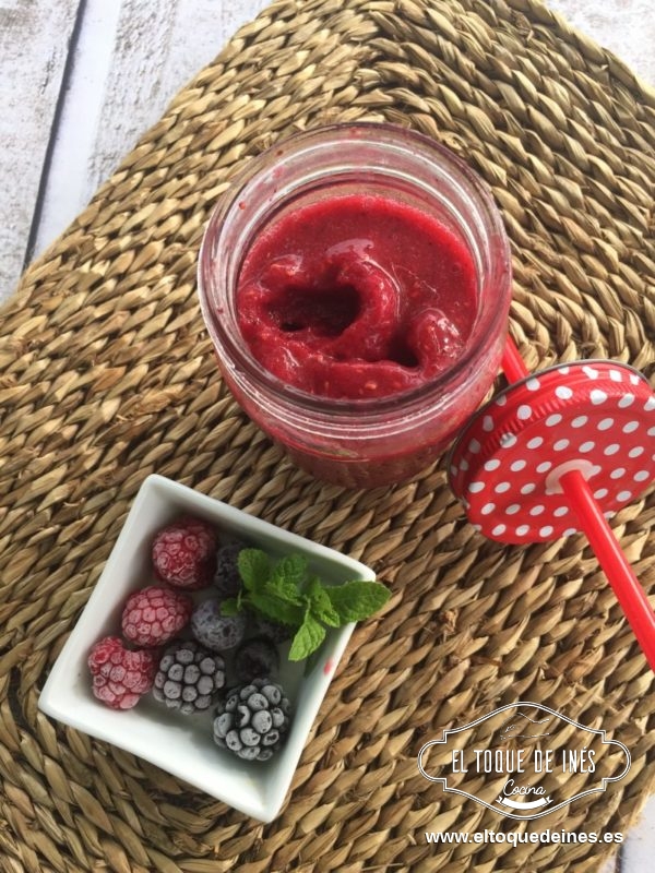 Sorbete de frutos rojos