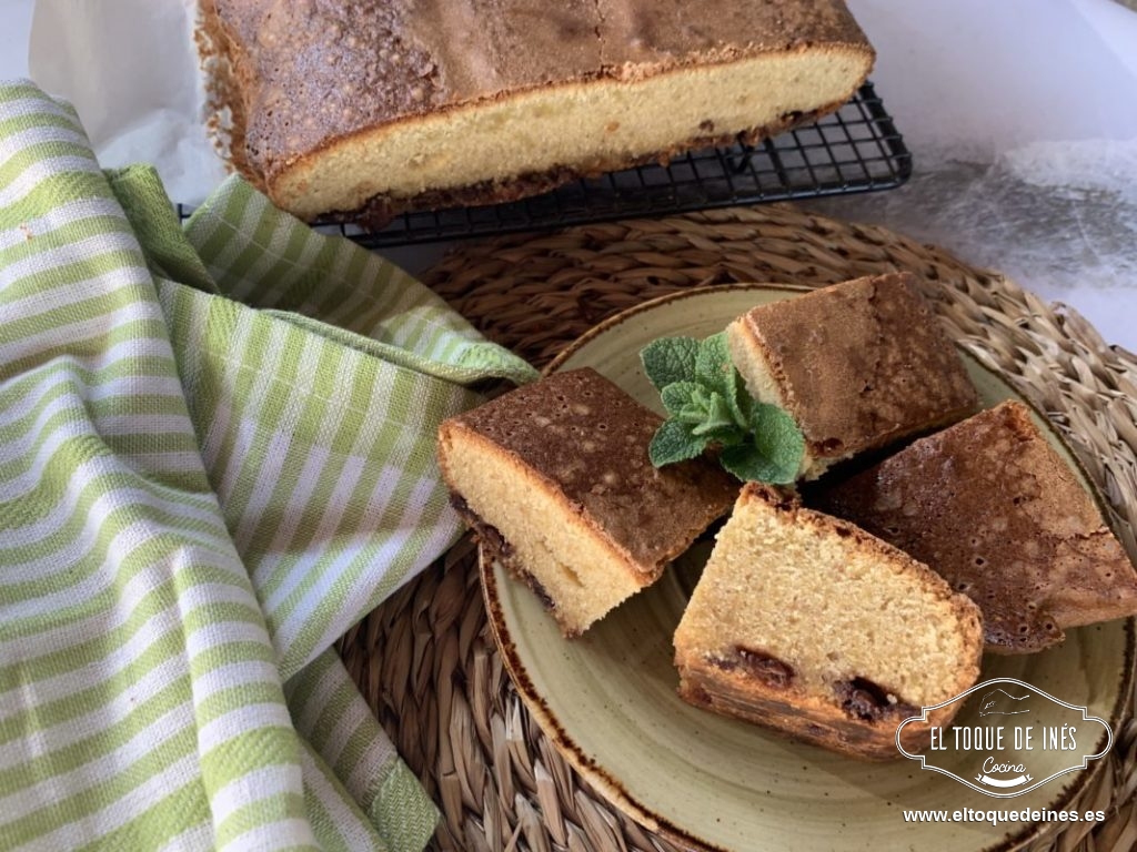 Bica de castañas con chocolate 