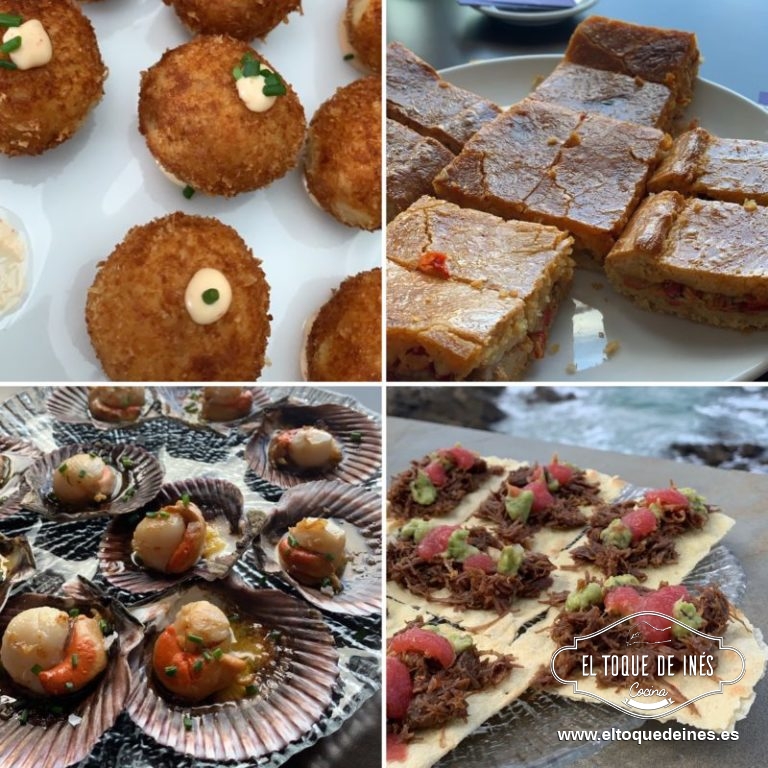 Como colofón de la visita a Caión nos invitaron en el restaurante A Furna Atlántica a unos pinchos riquísimos.