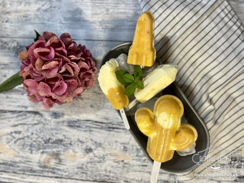 Helado de mascarpone y albaricoque 