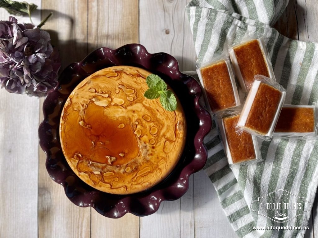 Flan de sobaos o tarta de sobaos 