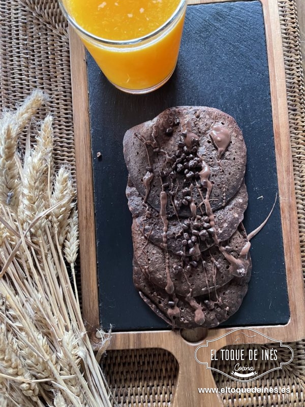 Tortitas de avena al cacao
