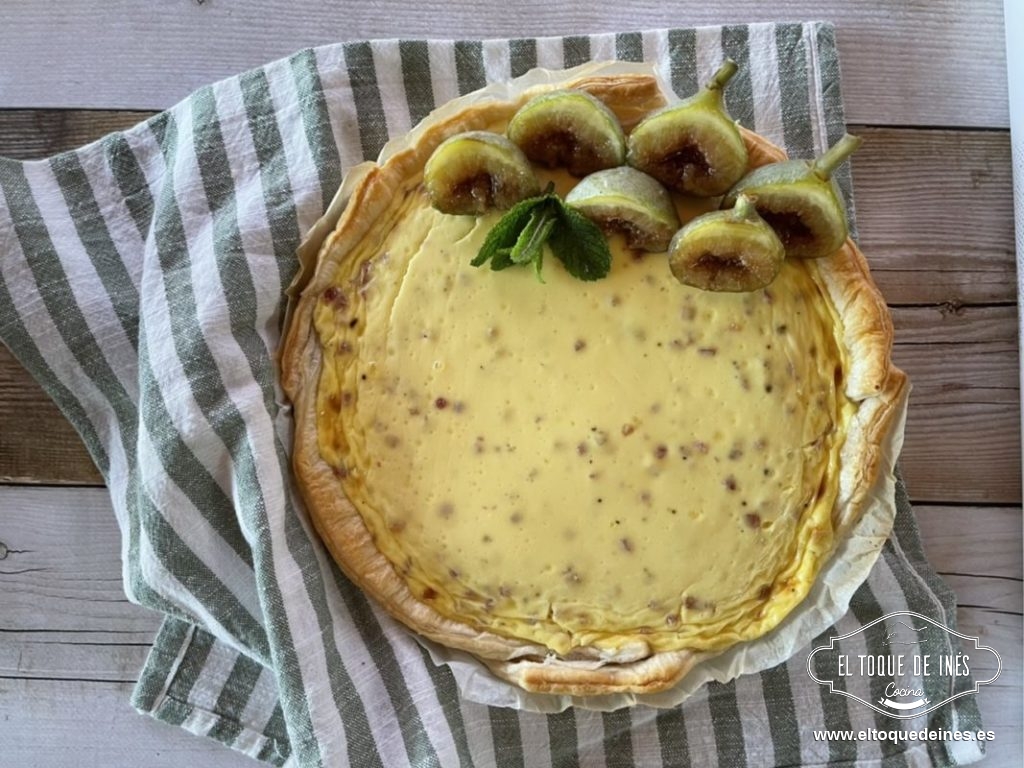 Quiché de requesón y jamón 