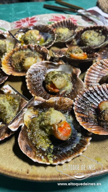 Zamburiñas al pesto