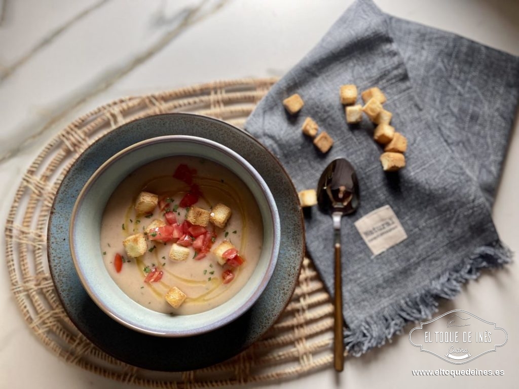 Crema fría de alubias