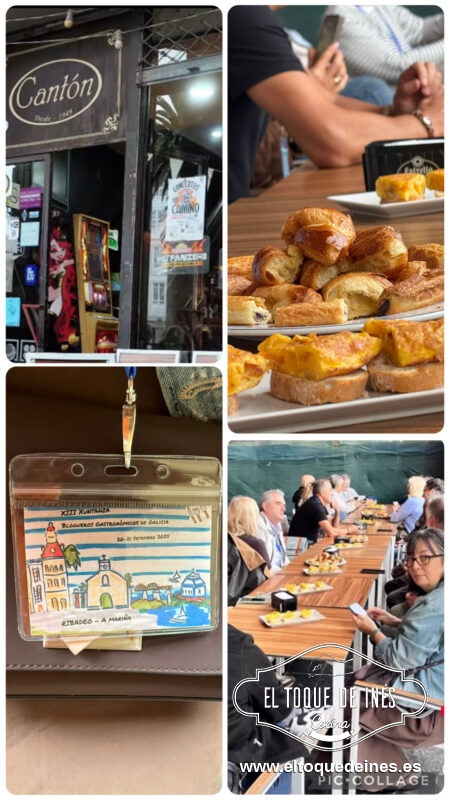 Comenzamos reuniéndonos en el centro de de Ribadeo, para darnos la bienvenida y entregarnos nuestras credenciales, gracias a Bar Cantón por la invitación del desayuno, estaba todo riquísimo.