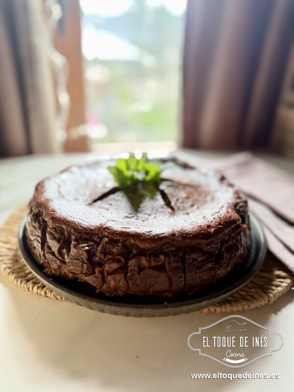 Tarta de queso y chocolate