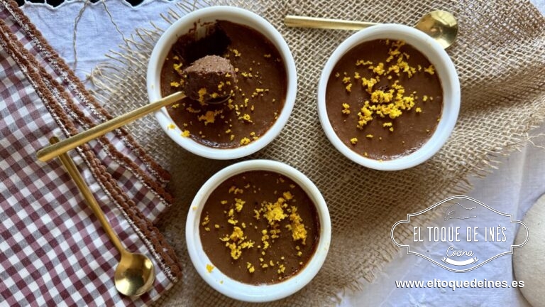Mousse de chocolate y naranja