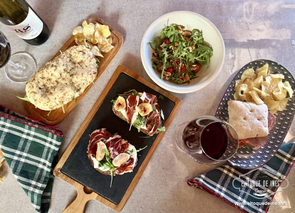 Tostas gourmet de embutido ibérico